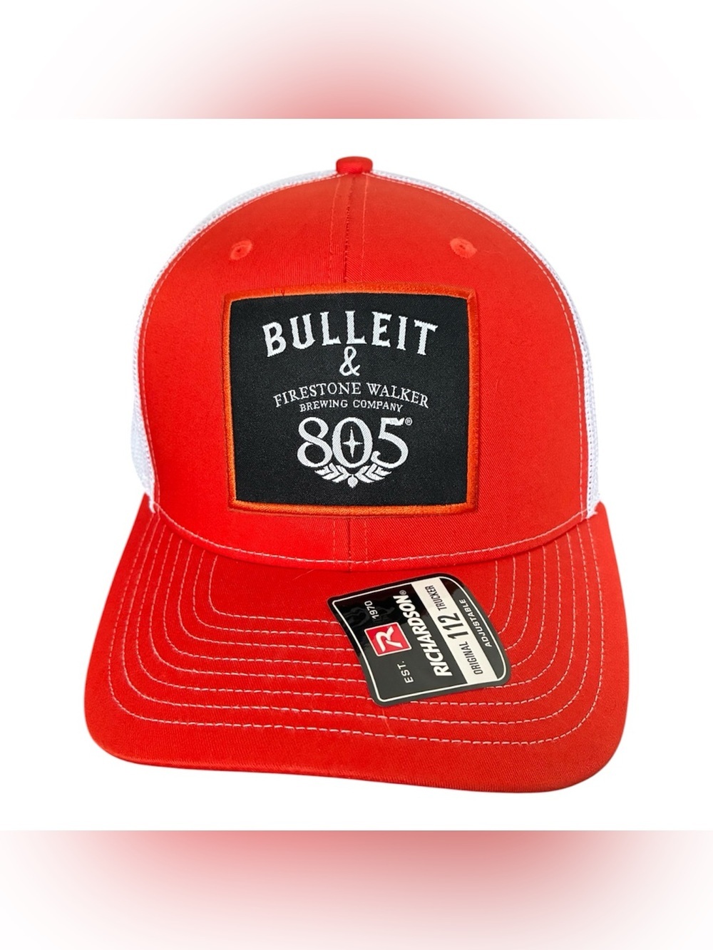 Promo bulleit firestone walker brewing company truckers mesh Hat cap snapback